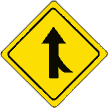Merging Traffic sign