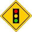 Traffic Signal Ahead sign