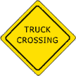 Truck Crossing sign