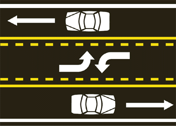 Two-Way Roadway with Center Lane