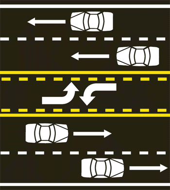 center turn lane