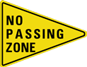 no passing zone